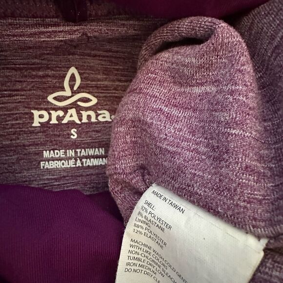 Prana Purple Cowl Neck Pullover Top S - Picture 3 of 3